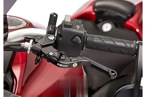 FECHTER DRIVE Motorsport GmbH PROTECH Bremshebel schwarz kompatibel mit YAMAHA YZF-R125 2017-2018 RE29 verstellbar I klappbar