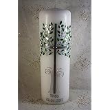 Taufkerze T-166 in vers. Farben inkl. Namen und Datum