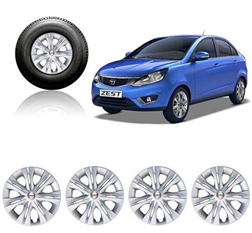 Auto Pearl - Premium Quality Car Full Caps Silver 15inches Wheel Cover For - Tata Zest RS.1649 (47.00% Off) - Amazon