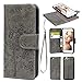 Produktbild SUPWALL iPhone 6 Case, iPhone 6S Wallet Case PU Leder geprägt Schmetterling Baum Öl Wachs Flip Cover Abnehmbare Geldbörse Magnetverschluss Karte Steckplatz Handschlaufe für iPhone 6 6S (11,9 cm)