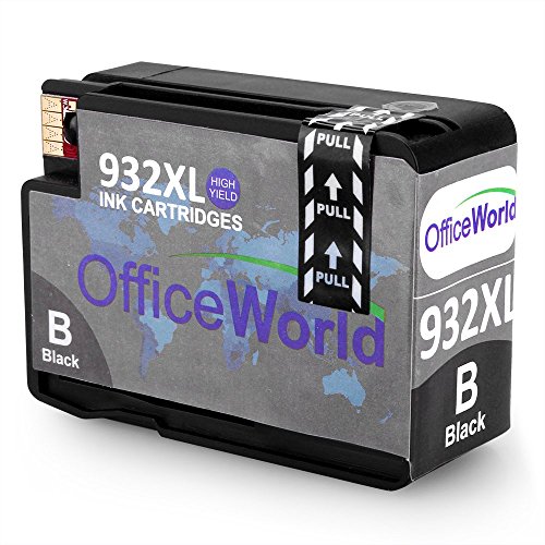 OfficeWorld Kompatible Patronen Ersatz für 932XL 933XL Tintenpatronen mit Neuer Chips Hohe Kapazität für Officejet 6100 6600 6700 7110 7610 7612 [Bitte beachten Sie 7510 7512 kann nicht verwendet werden] (1 Schwarz, 1 Cyan, 1 Magenta, 1 Gelb) - 3
