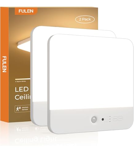 Plafonnier LED Avec Détecteur De Mouvement Radar – 24W/30W 4500lm – IP65 étanche – Réglable (3000K/4000K/6500K) – Pour Salle De Bain, Garage, Escalier
