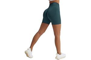 Vertvie - Pantaloncini sportivi da donna con vita alta, senza cuciture, effetto push up