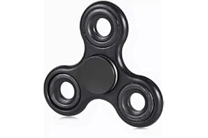 JUGUTA Fidget Spinners, 1 Pieza, Juguete Sensorial Antistrés, Regalo Cumpleaños para Niños Y Adultos, Color Negro, Medidas 7.6X7.6X0.9Cm.