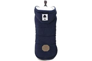 ShuoBeiter Haustier Kleidung Welpen Baumwolle Mantel Jacke Hunde Kleidung Herbst Winter warme Kleidung Hund Katze Bekleidung Dogs Clothes (XL, Dunkel blau)