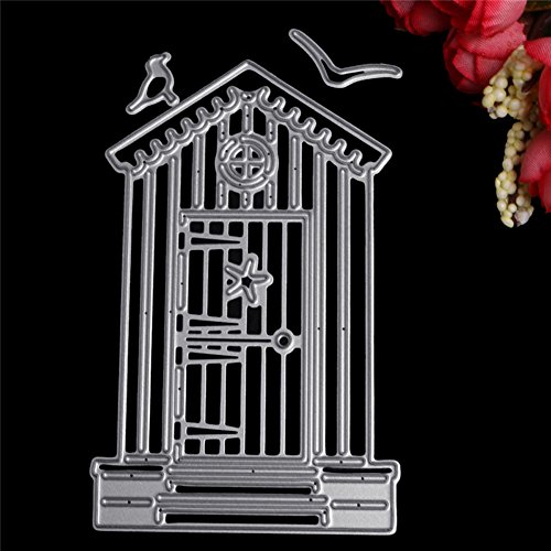 Amazingdeal365 Haustür Metall Form Schablonen Schneiden DIY Dekor Sammelalbum Karten Buchzeichen Lesezeichen als Geschenk für Freunde Geburtstag Kinder,Kindergarten Hobby Schule Handarbeit Unterricht usw. Ein tolles Geschenk! - 4