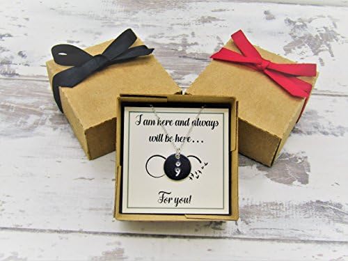 Semi-colon, Heartfelt Pendant Necklace