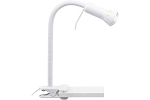 Lampada BRILLIANT Flex clamp luce bianca | 1x R50, E14, 40W, adatto per lampade a riflettore (non incluse) | Scala da A ++ a E | Regolabile individualmente con un braccio flessibile