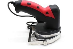 Gorgivous 80W Kebabmesser, Edelstahl Elektrisches Dönermesser, Lebensmittelindustrie Dönermesser, Elektrischer Kreiselschneider Kebabmesser zum Schneiden von Fleisch