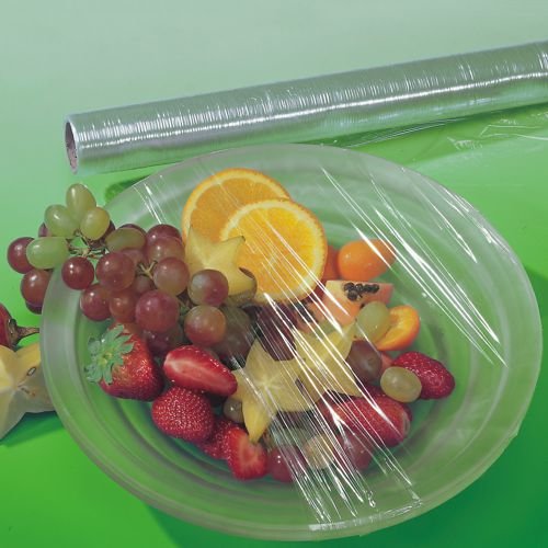 Papstar 14110 Frischhaltefolie, LDPE-Folie, silber, 30 x 29 x 30 cm, - 2