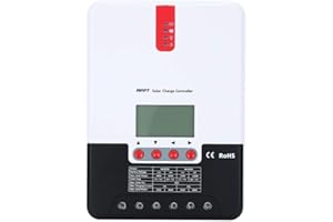 vFound MPPT Controlador de carga solar Pantalla LCD de 12V / 24V que identifica automáticamente el voltaje del sistema para un regulador inteligente(40A)