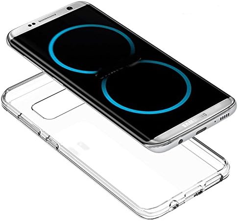 QOOKI, Samsung Galaxy S8 Premium 2 Part Hard PC/Soft TPU Case, Clear, Slim