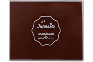 ROUCERLIN Large Size Craft Ink Stamp Pads, Washable Scrapbooking Finger Paint Pad for Kids, Craft Pads for Rubber Stamps, DIY Cards, Paintings, Baby Footprint Handprint (Coffee)