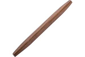 muso wood Wałek do ciasta z drewna orzechowego, 40 cm, francuski wałek do pieczenia - trwały, gładkie wykończenie, uniwersalny