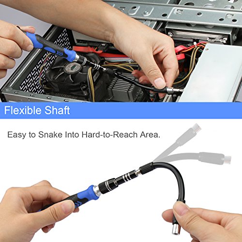 VOXON 60 in 1 Set di Cacciaviti Magnetici, Kit Cacciavite Magnetico di precisione con 56 Punte, Kit di Strumenti Riparazione Elettronica per iPhone, tablet iPad, MacBook, PC, Smartphone e Altri Dispositivi