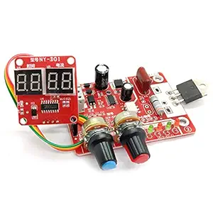 Festnight Spot Welding Machine Control Board Adjustable Time Current Digital Display Welder Transformer Controller Board 40A