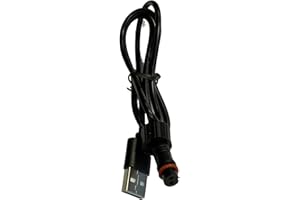 Elebest USB Ladekabel Bordsteckdose Motorrad Navigationsgeräte, Motorrad Navi AM700, Rider AM500, Rider W5, CarPlay C650, C750