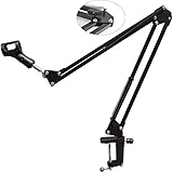 AKORD Professional Adjustable Microphone Fold, Black