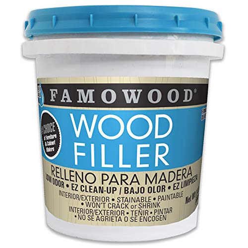 FAMOWOOD 40022126 Latex Wood Filler - Pint, Natural