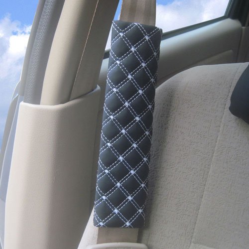 Popular Motor Car Safety Seatbelt Cover Cushion Auto Shoulder Pillow Pad (Black)
