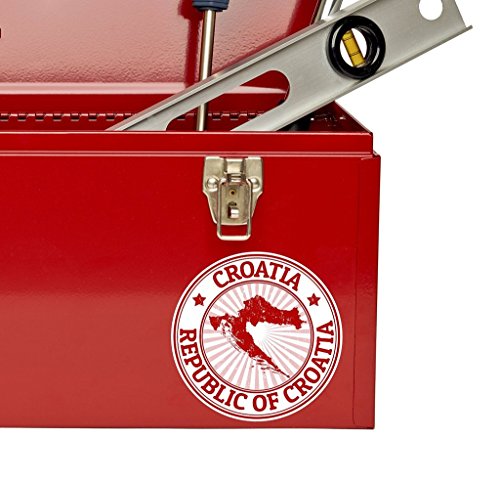 2 x Kroatien Vinyl Aufkleber Aufkleber Laptop Reise Gepäck Auto Ipad Schild Fun # 4499 – 10cm/100mm Wide - 4