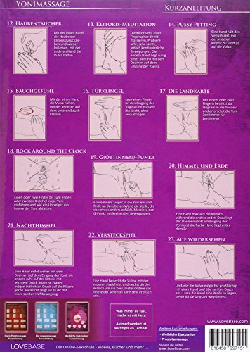 Livres Couvertures de [2er Set] Yoni-Massage und Lingam-Massage: Ideal für die erotische Massage [2 Karten DIN A4 - 2seitig, laminiert]