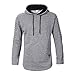 Produktbild TWBB Herren Hoodie Unregelmäßig Kapuzenpullover Pullover Falten Mantel Lange Ärmel Outwear Tops Coat Sweatshirt
