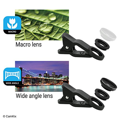 Kit Fotografia Smartphone - Treppiede Flessibile per Cellulare, Controllo Remoto Bluetooth Otturatore Fotocamera e Kit Lenti 5in1 - Polpo Pod Universale - Teleobbiettivo, Lente Polarizzata Circolare, Lente Fish Eye, Macro Grandangolo - Per iPhone e altri