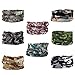 Produktbild 8 Stück Camouflage Multifunktionstuch Gesichtsmaske Motorradmaske Sturmmaske Maske für Motorrad Ski Snowboard Snowboard Paintball Fahrrad Bergsteigen Trekking Skateboarden Angeln
