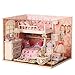 Produktbild DIY Wooden DollHouse, Dream Angel Cabin Model Handcraft Miniature Kit with Music box and Dust Proof Cover
