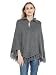Cayman Grey Acrylic Wool Poncho Shrug RS.1097.00