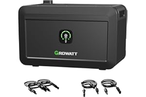 Powerness® Balkonkraftwerk Speicher Growatt NOAH 2000 Speicher 2048Wh mit 1800W PV-Eingangsleistung IP66 für Balkonkraftwerk (NOAH 2000 * 1)