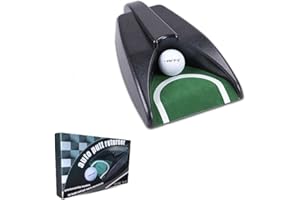 ANMEISH Golf Automatic Putting Cup, Golf Ball Returner Ball Automatic Putting Returning Machine Practice Hole for Indoor Outdoor Golfs Practice