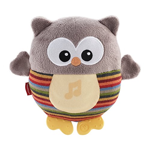 Mattel Fisher-Price CMT32 – Leuchtende Kuschel-Eule mit sanfter Musik, braun - 3