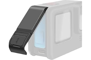 Seitentür für GoPro Hero 10 9 Schwarz, Ersatzakkuabdeckung aus Kunststoff, Schutzhülle, Zubehör, mit Ladeanschluss Typ C