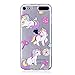 Produktbild iPod Touch 5G/6G Hülle, iPod Touch 5G/6G Phone Case, iPod Touch 5G/6G TPU Hulle, SpiritSun Ultra-Slim TPU Silikon Schutzhülle für iPod Touch 5G/6G Handytasche Backcover Ultra Dünn Weich Flex Gel Bumper Handyhülle Schale Kratzfest Stoßfest Dauerhaft Schale Etui Protective Case Cover für Apple iPod Touch 5G/6G Smartphone-Drei Regenbogen Pferde