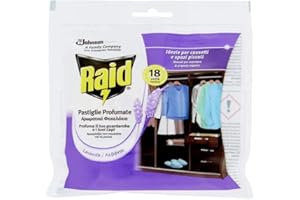 Raid Sachets Anti-Mites, Senteur Lavande - Lot de 4, (4x18 units)