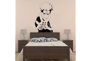 EDVOYNLM Autocollant Mural Autocollant Japonais Manga Anime Style Décoration Intérieure Décorations - Kakashi Hatake Décoration Anime pour Chambre