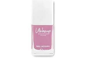 WAKE UP COSMETIC MILANO Wakeup Cosmetics - Nail Lacquer, Smalto per Unghie a Lunga Durata dal Finish Brillante e dal Colore Pieno, Colore Candy Cotton