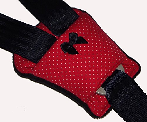Baby Red Polka Dot Car Seat Buckle Pad