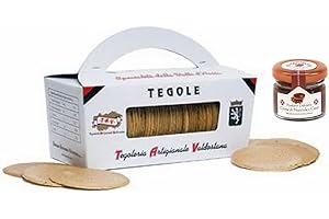 NOSTRE MONTAGNE PRODOTTI TIPICI VALLE D'AOSTA Tegole Artigianali Valdostane - confezioni 200 gr + vasetto crema di nocciola e cacao Alpenzu da 25gr Il biscotto della tradizione di montagna