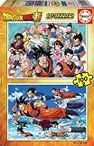 Set de 2 puzzles de 100 piezas, dragon ball
