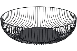 NORHOR Metallo Fruttiere, Grande Cesto di Frutta in Ferro, Innovativo Ed Elegante Cestello, Cestini per Frutta Verdura e Spuntino
