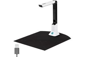 KABXRYACLO Document Scanner Camera Visualiser For Teaching Usb 8MP HD A4 Format Scanners For Laptops PC Portable Doc Cam Photo Scanner Online Training With OCR, Scan Snap,Multiple Page Auto Scanning,LED ect