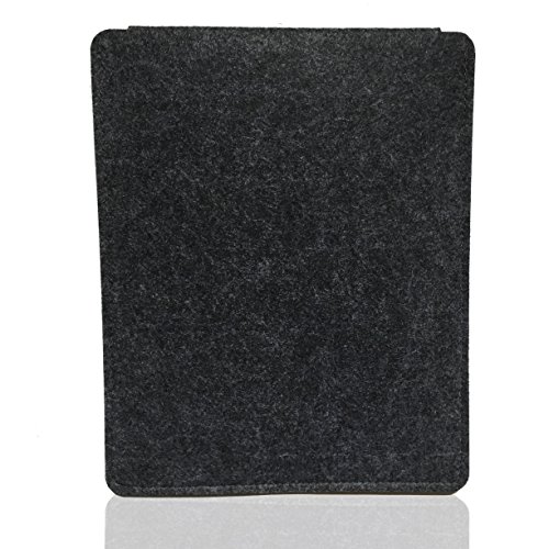 iPad Air/Air2 Tablet Schutzhülle Tasche Case Sleeve aus Filz, Etui – 26×19 cm 10 Zoll Smartcover geeignet, auch für Galaxy Tab A (Anthrazit) - 4