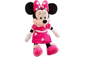 BESTZY Minnie Poupée en Peluche, Minnie Peluche Jouet Mignon Jouet Mignon Poupée en Peluche Doux en Peluche Jouets Enfants pour Enfants Fille Cadeaux pour Noël Anniversaire