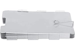DeWin Pare Vent Pliable Rechaud, Pare Vent Pliable Pare-Brise de Cuisinière de Barbecue de Pique-Nique de Camping Pliable de 11 plaques en Plein Air