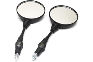 Aiuphing motorrad spiegel,1 Paar 7/8" 22mm universale lenkerendenspiegel, Rund klappbar mit Zubehör Universal-Motorradspiegel zum Nachrüsten für Motorräder und Roller