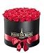 Produktbild PARIS EN ROSE Rosenbox "Sacré-Cœur" | schwarze Flowerbox mit roten Infinity Rosen | ca. 30 konservierte Blumen