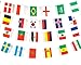 Produktbild Russland World Cup Fußball Wimpelkette Flaggen – 32 Land Flaggen –, 11 m lang – Perfekt für Bars und Gärten – 14 x 21 cm Flaggen